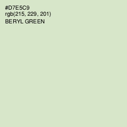 #D7E5C9 - Beryl Green Color Image